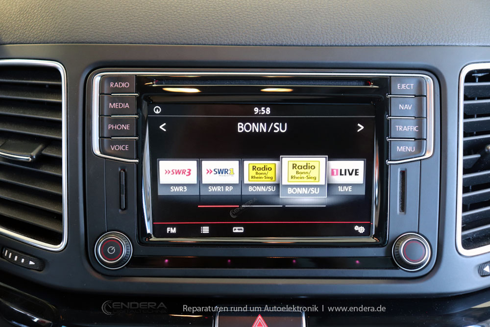 Discover Media Navigation Reparatur VW Sharan 7N